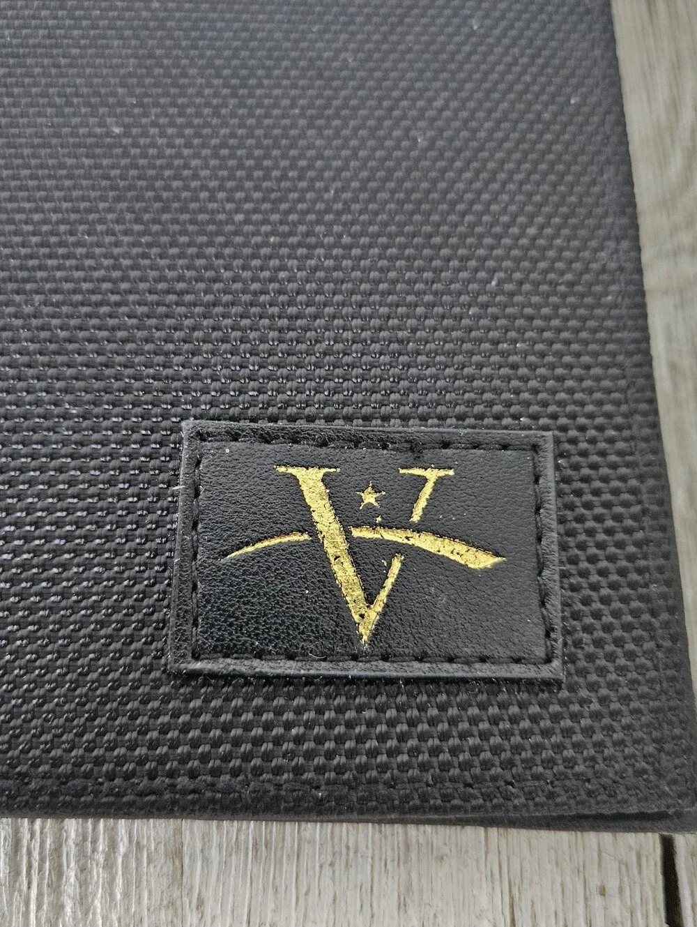 Pair of Vantqge Deluxe World Travel Black Document Passport Folder Holder Set ea